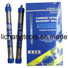 Carbide Tipped Masonry Drill Bit with Plastic Tube and Colour Box